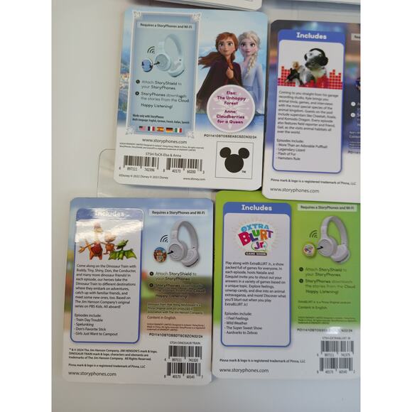 StoryPhones 7 PACK NEW Story Shields Disc Disney Headphones Storytelling SEALED - Picture 6 of 7